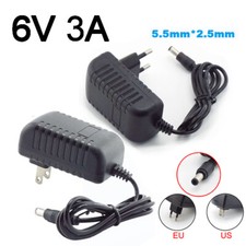 6V 3A 3000ma AC to DC Power Supply Charger Transformer for CCTV Camera 5.5 2.5mm