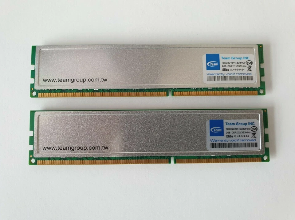Team Group Elite TED32048M1333HC9 4GB (2x2GB) PC3-10600 DDR3 1333 Desktop RAM - Image 2 of 3