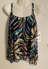 Coco Reef 32D Tankini Swimwear Top NEW 90 Underwire Support Multicolor