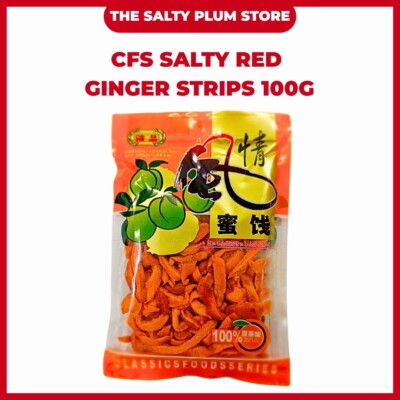 CFS Salty Red Ginger Strips 100g The Salty Plum Store