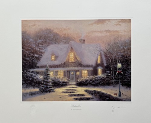 Thomas Kinkade CHRISTMAS EVE Hand Signed Limited Edition Lithograph 12" x 16" - Picture 6 of 9
