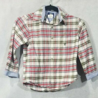 Twenty X Size M Boys Western Shirt Long Sleeve Button Up Multi plaid Cotton Cute