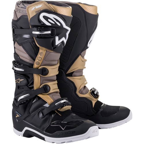 Alpinestars Tech 7 Enduro Drystar Black/Gray/Gold Boots 10