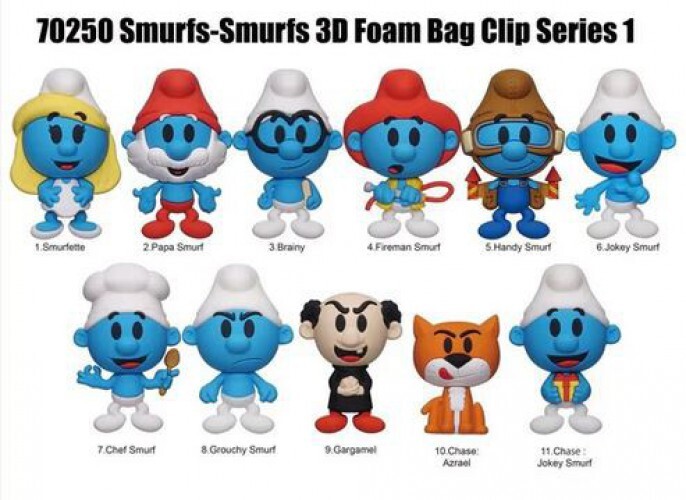 3D Figural Bag Clip Smurfs Series 1 Minis Blind Box [24 Packs] | eBay