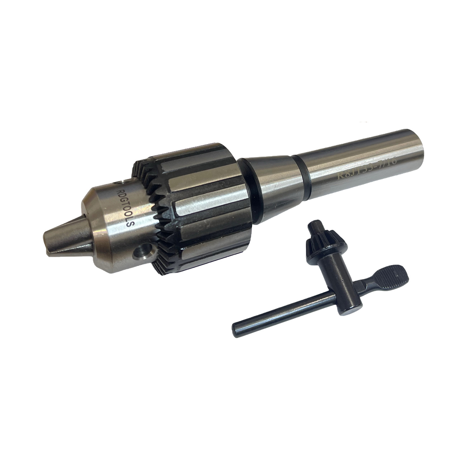 1-13MM KEYTYPE DRILL CHUCK WITH R8 ARBOR (JT33) FOR BRIDGEPORT BY RDGTOOLS