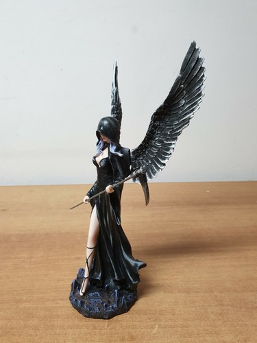 ANGELO BLACK ANGEL FAIRY FEES ELFEN ENGEL NERO CON FALCE PICCOLO NO LES ALPES - Picture 5 of 7