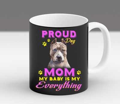 Funny Dog Mom Dad Pit Bull Gift For Dog Lover Owner Momma Coffee Mug Ebay