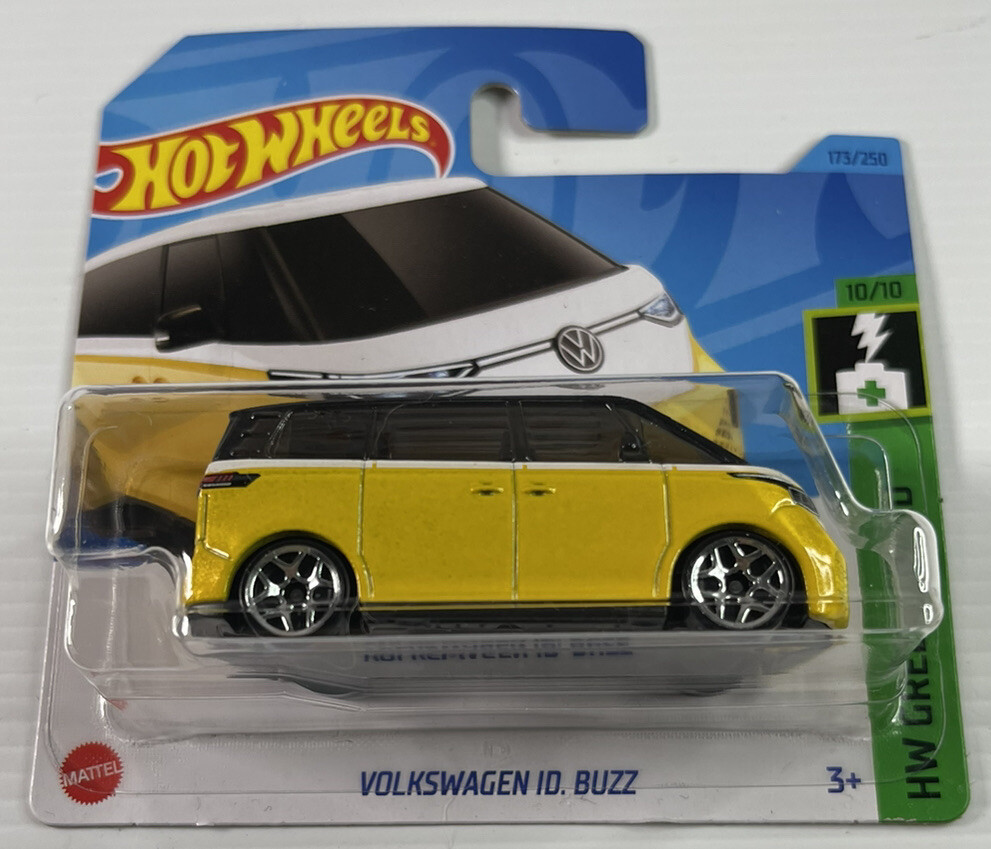 HOT WHEELS Volkswagen ID Buzz 173/250 Yellow #10 Green Speed Short
