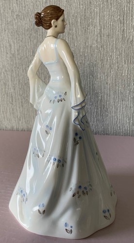 ROYAL DOULTON CHINA LADY DOLL ARGENTO MODELLO 25° ANNIVERSARIO n. HN 5152 PERFETTA - Foto 3 di 9