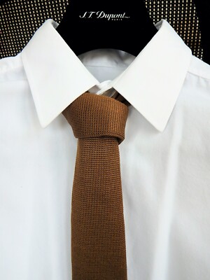 1.33 Cravate S.T. Dupont soie neuve Tie silk new the best gift elegant style