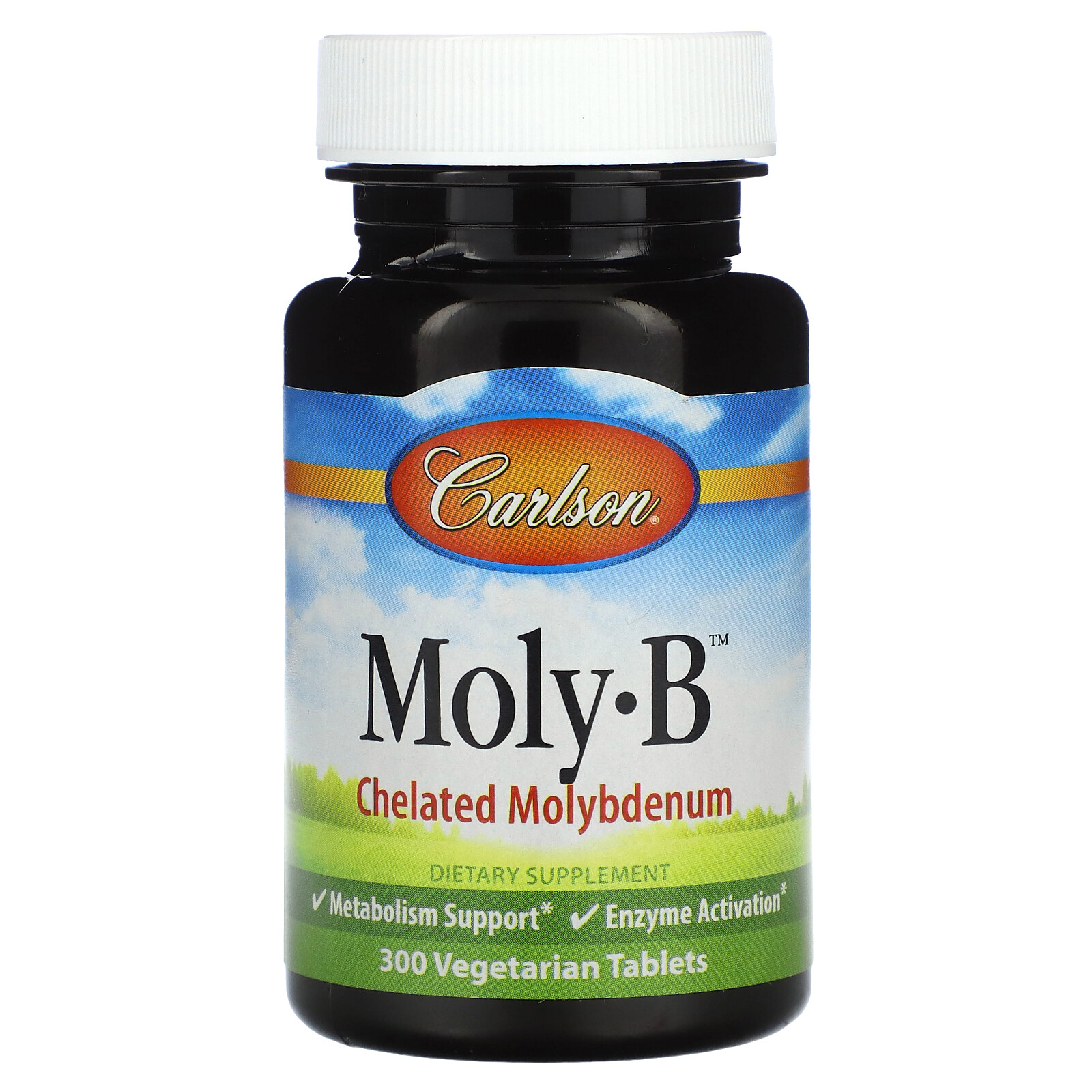 Moly-B, хелатный молибден, 500 мкг, 300 вегетарианских таблеток