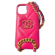 CHANEL Women's COCO Mark iPhone Case, Matelasse Chain, iPhone 11 Pro
