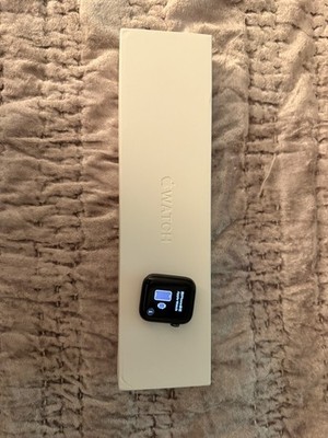 Apple Watch Series 6 44mm Space Gray Aluminum Case with Black  Band -  (GPS)