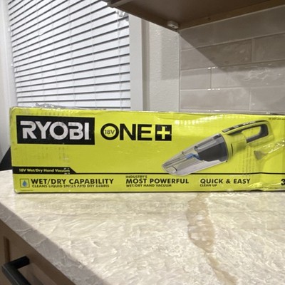 Ryobi ONE+ 18V Cordless Bagless Handheld Wet/Dry Vacuum Yellow Black