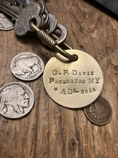 G.P. Davis Used Cars Poughquag, NY. AD3-3514 Solid Brass Key Fob