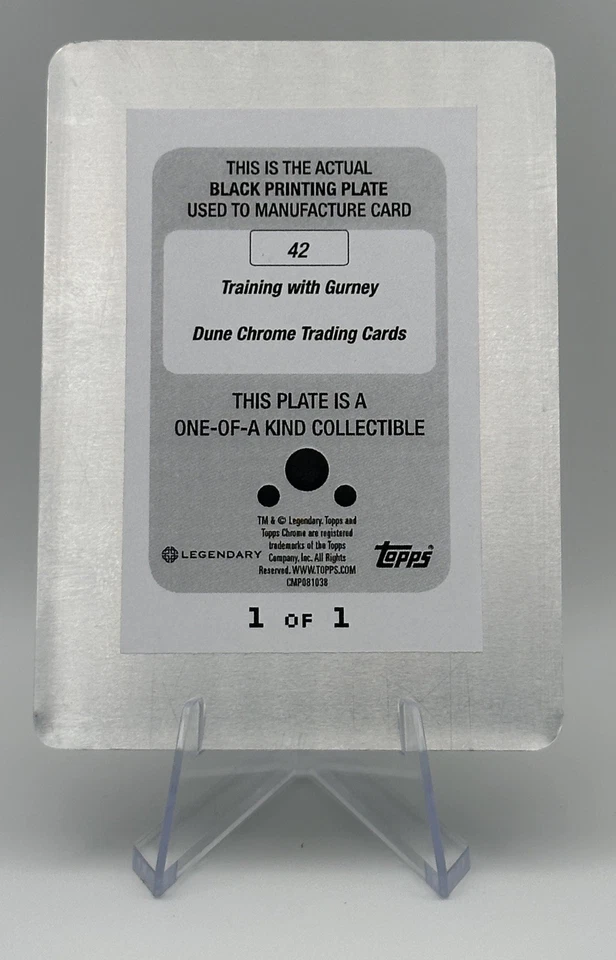 2025 Topps Chrome Dune Gurney Halleck 1/1 Black Printing Plate Josh Brolin #42 - Image 2 of 2