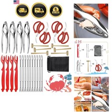 Crab Leg Crackers and Tools for Seafood29pcs | 29 PCS Lobster Crackers Crab...