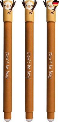 EBERHARD FABER 599018 - Tintenroller radierbar Faultier, 3 Animal Erase it