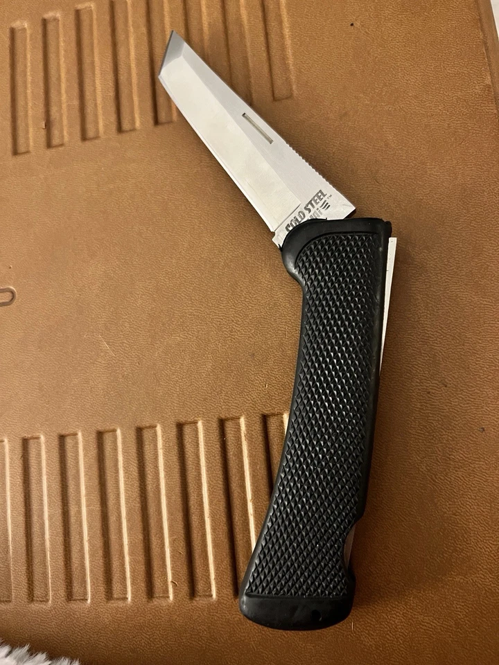 Cuchillo Plegable San Mai Vintage Acero Frío, Japón Foto 3 de 4