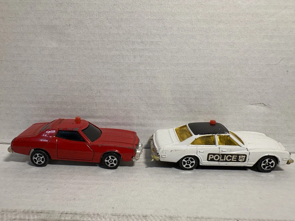 Vintage Corgi Diecast 1/64 Gran Torino Fire Chief Buick Regal PoliceCar Lot 2 - Image 3 of 4