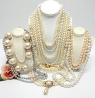 VINTAGE TO NOW FAUX PEARL BEAD NECKLACE LOT, FASHION/COSTUME JEWELRY LOT