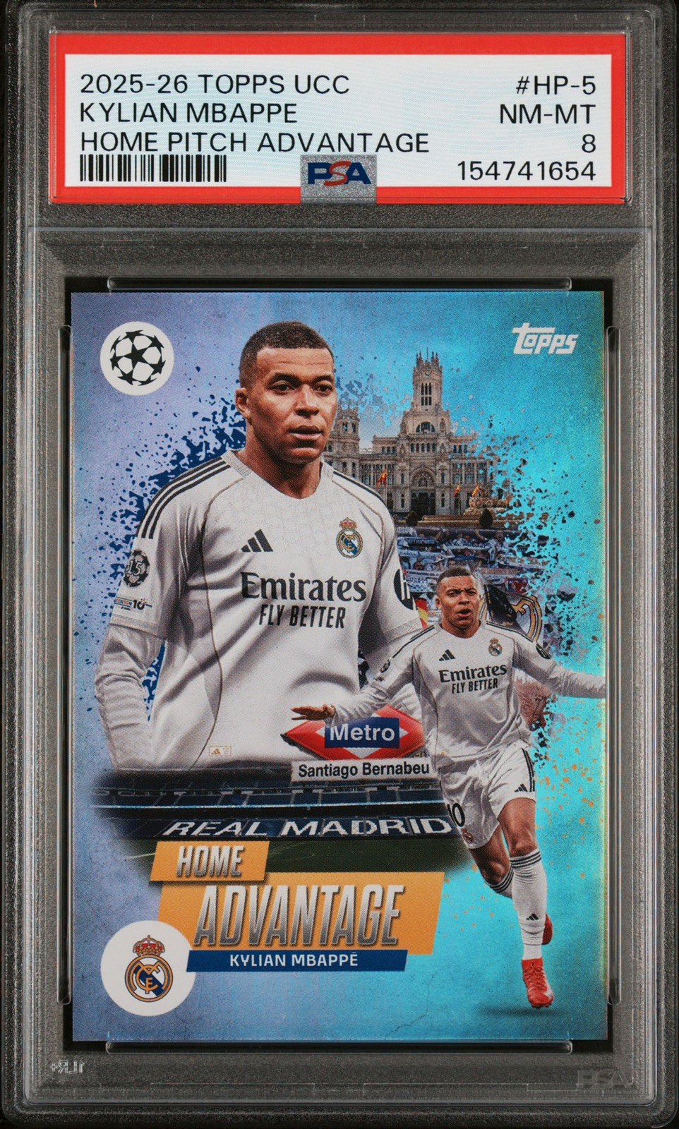 2025-26 Topps UEFA Kylian Mbappe Home Advantage