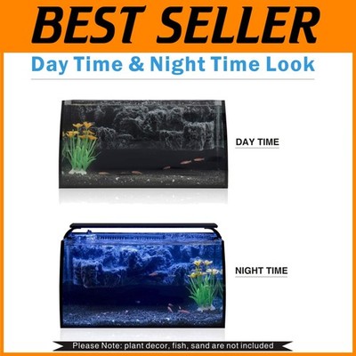 Modern 8 Gal Curved Aquarium Starter Kit