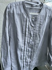 Peter Hahn Anna Aura Damen 97% Baumwolle, 3% Leinen Bluse Gr-44, Neuwertig