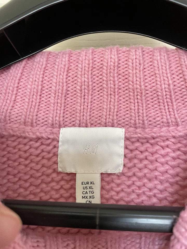 H&M Let It Snow Chunky Christmas Jumper 16/18 XL NEW - Image 3 of 3