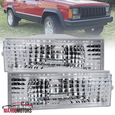 Bumper Lights Fits 1984-1996 Jeep Cherokee 86-92 Comanche 84-85 Wagoneer Lamps