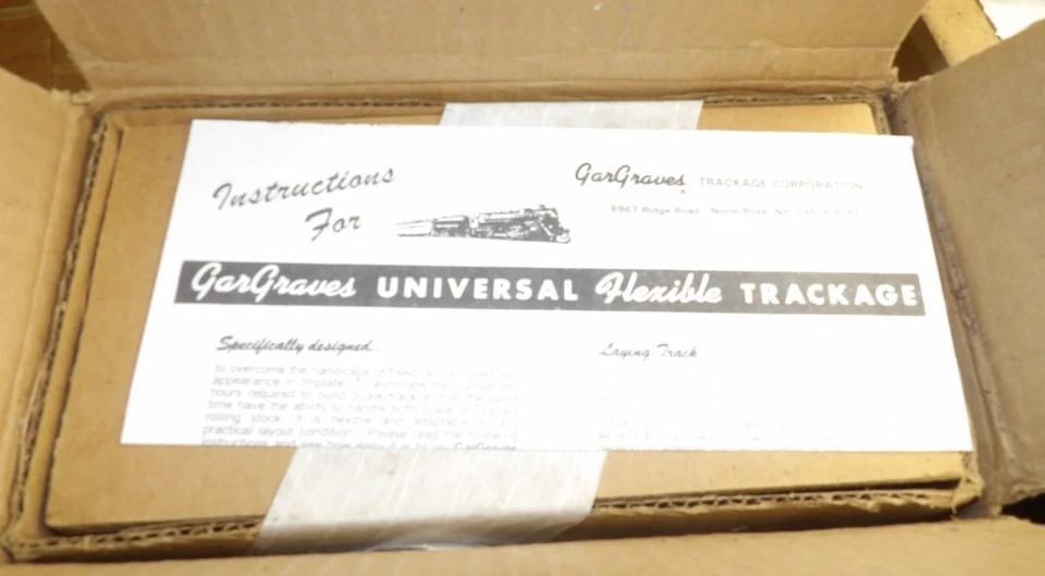 Gargraves Calibre O 3 Rieles Phantom Pista Flexible 37" Recto-Caja Parcial de 32 Foto 3 de 4