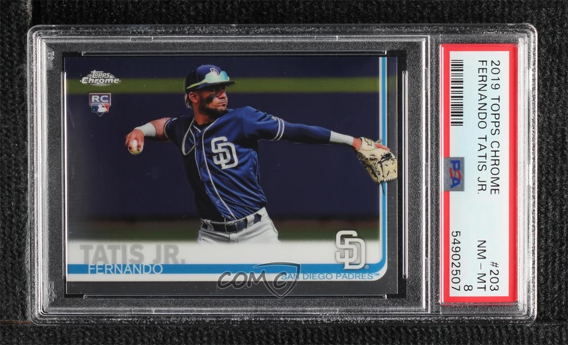 2019 Topps Chrome Fernando Tatis Jr #203 PSA 8 0mq0