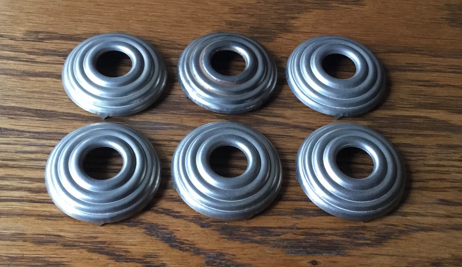 1940s 1950s HANDLE ESCUTCHEONS vtg interior trim-