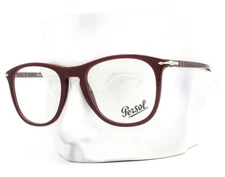 Persol Eyeglasses Glasses 3314V 1187 Polished Dark Burgundy Red 53-20-145 w/case
