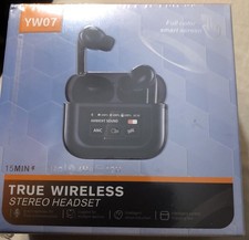 True Wireless Bluetooth Earbuds with Charging Case Touchscreen Case