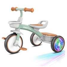 Toddler Tricycle for 18 Months to 4 Years Old, Gift for Ages 2-3 Green
