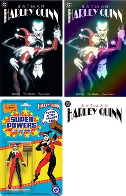 BATMAN/HARLEY QUINN #1 (FACSIMILE EDITION)(MAIN/FOIL/BLANK/SUPER POWERS SET)