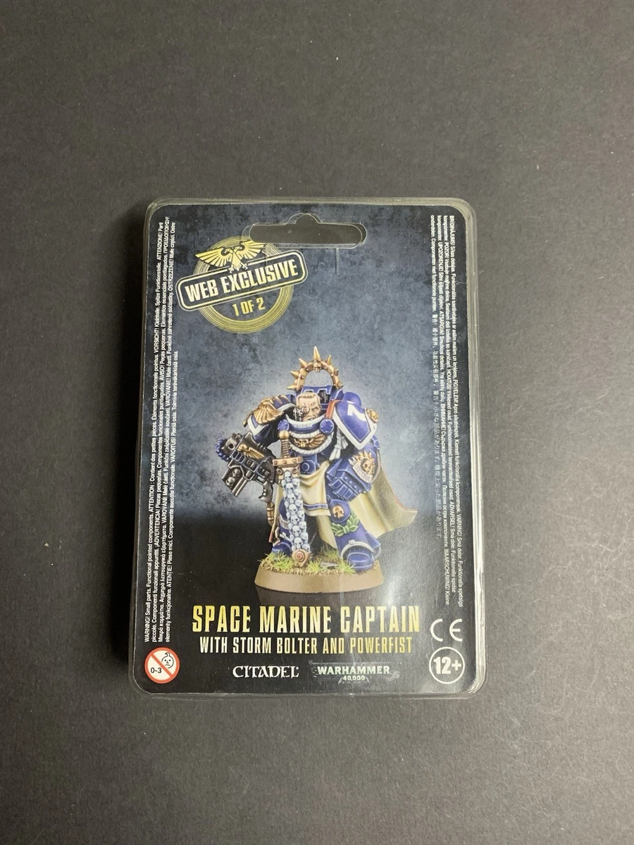 D22C19 ONE SPACE MARINE CAPTAIN WEB EXCLU (1/2) WARHAMMER 40000 + CARTE (2014