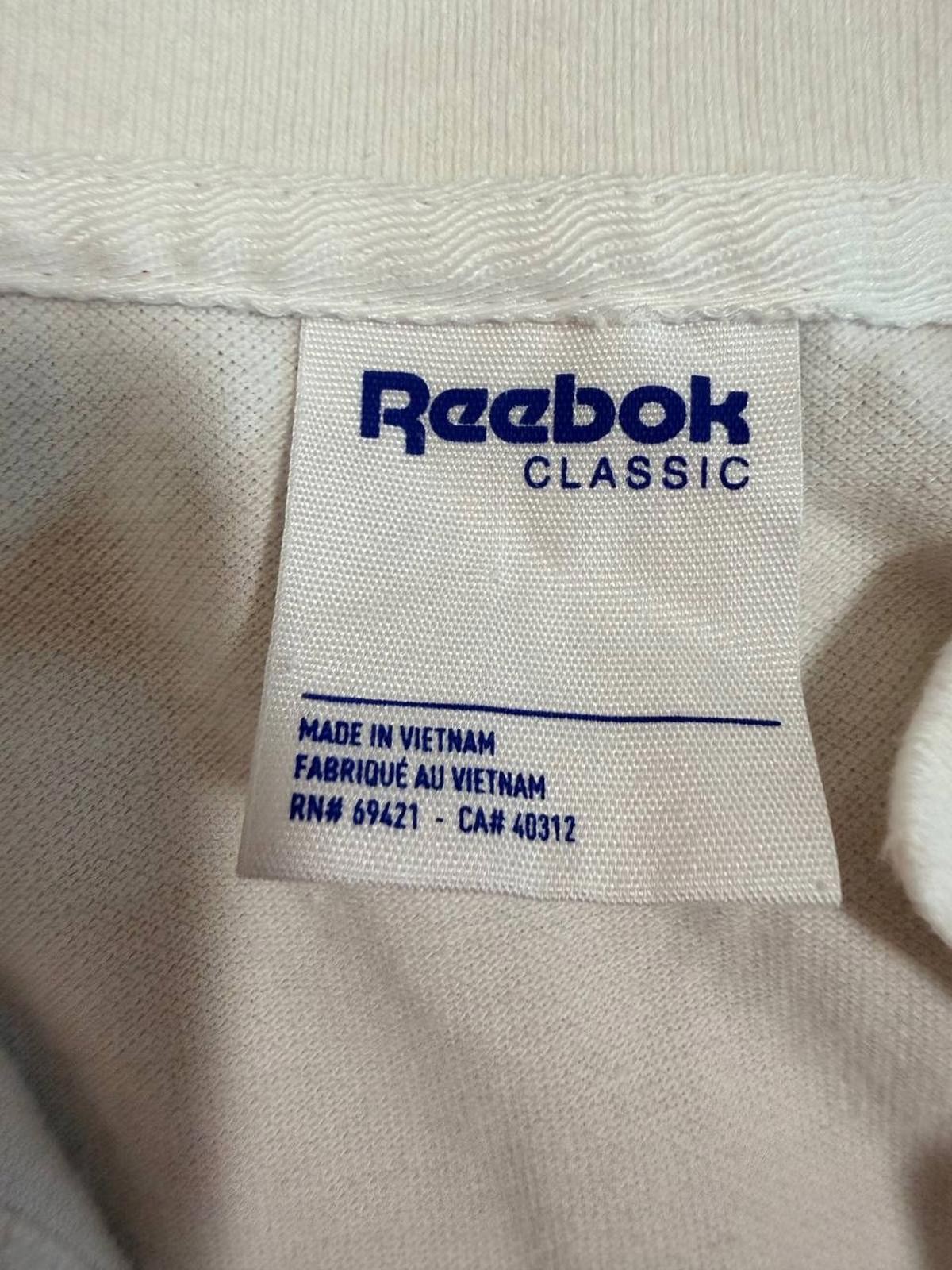 Reebok Classic Vector Logo Polo Shirt – White – Medium thumbnail 3