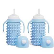 Tabor Place Spikey Bear Glass Sippy Cup Set - 2pk, 8oz, Toddler, Durable