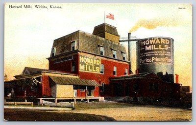 Wichita Kansas~Howard Mills~Peerless Princess Flour~c1910 Postcard