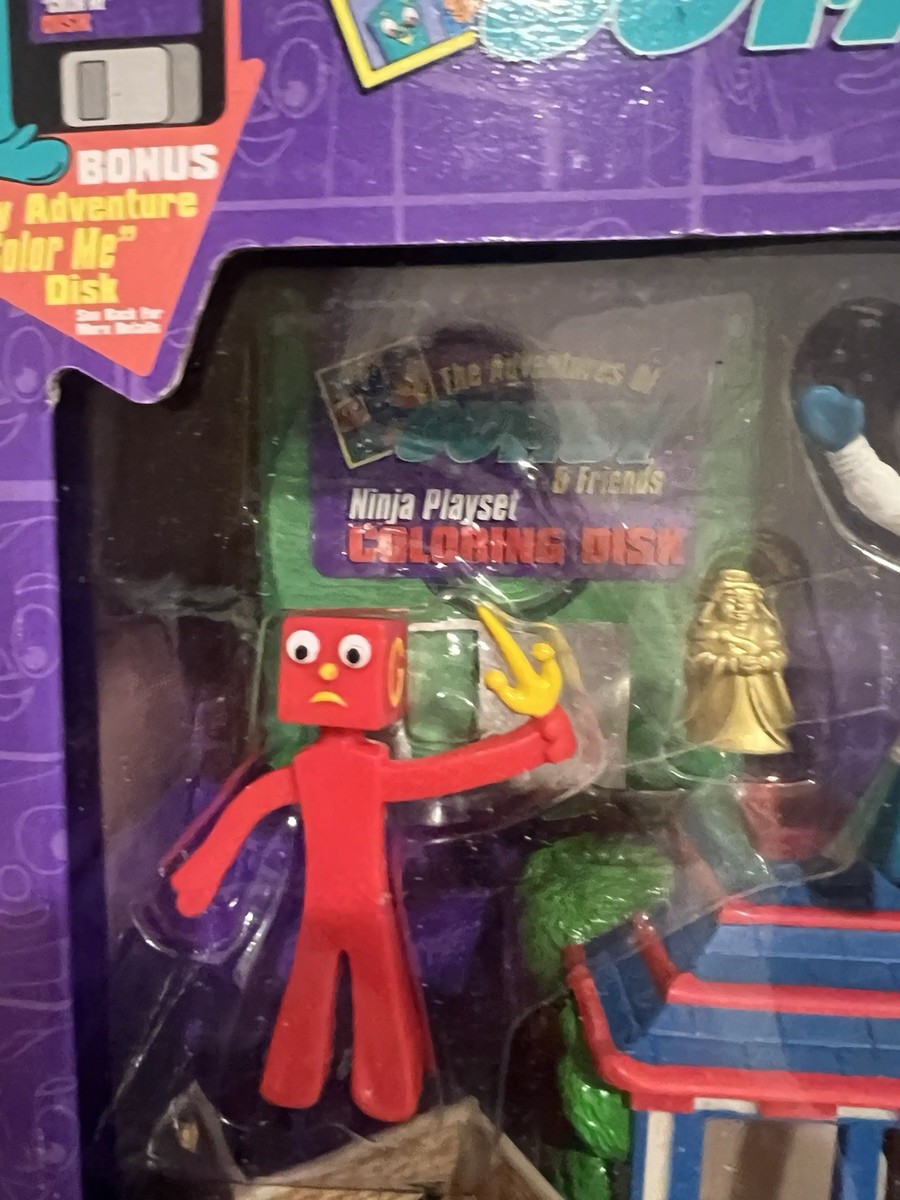 The Adventures of Gumby & Friends Ninja Playset New in Sealed Box