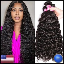 Beaufox Brazilian Water Wave 3 Bundles 16 18 20 Inch Virgin Human Hair