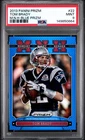 Tom Brady 2013 Panini Prizm Monday Night Heroes Blue #22 Color Match PSA 9