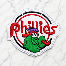 PHILADELPHIA PHILLIES FANATIC MLB EMBROIDERED IRON ON PATCH 3.5"X3"FREE SHIPPING