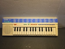 TECLADO CASIO TONO BANK VINTAGE SA-7 FUNCIONANDO