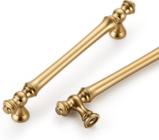Champagne Bronze Cabinet Pulls, Drawer Pulls, 5 Inch, 10 Pack Smooth Bar Grip,