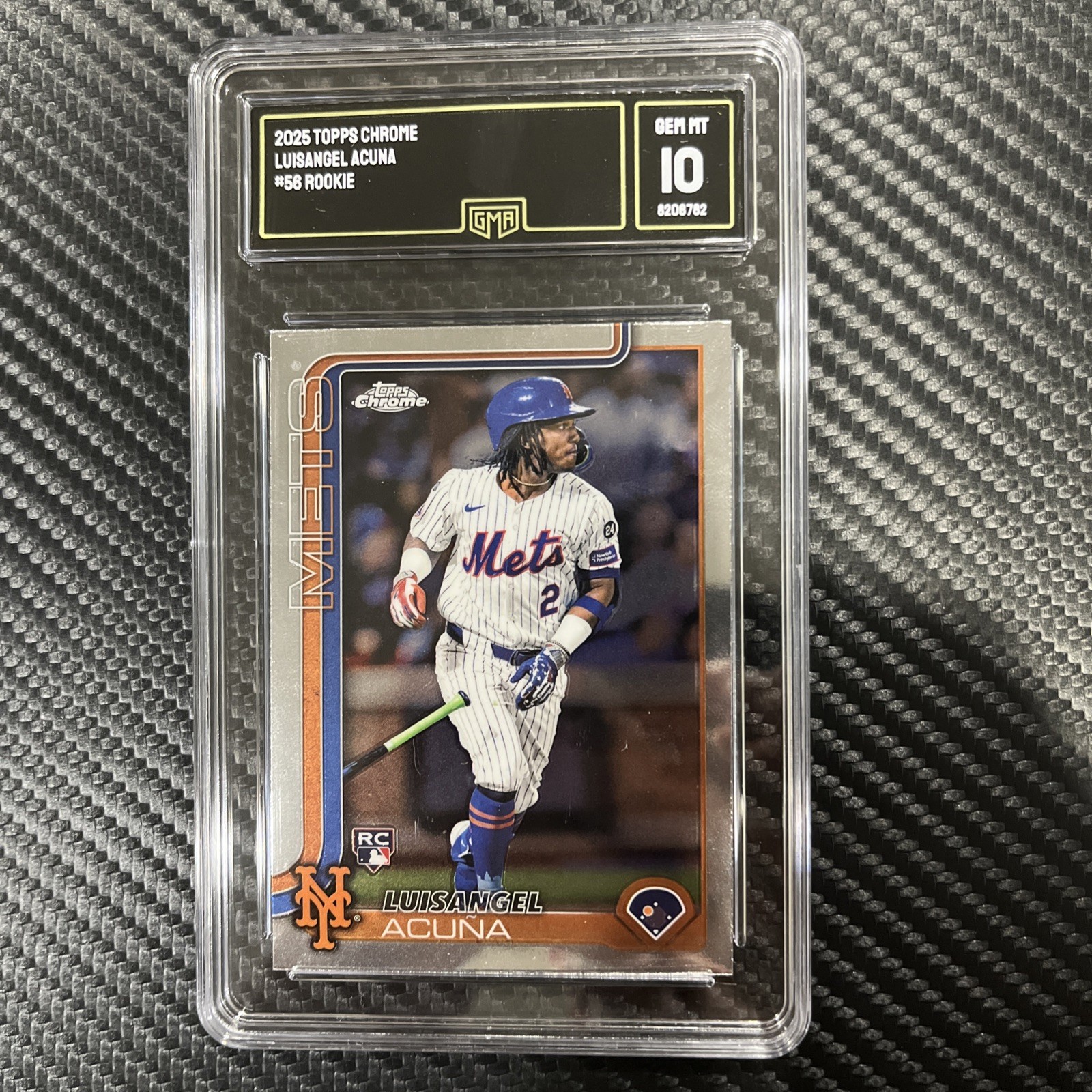2025 Topps Chrome - Luisangel Acuna #56 (RC) Gem Mint 10