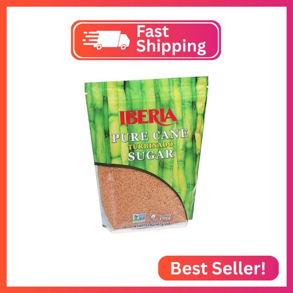 Iberia Pure Cane Raw Turbinado Sugar 2 lb