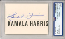 Kamala Harris SIGNED Vice President Cut Signature PSA DNA COA AUTOGRAPH RARE !